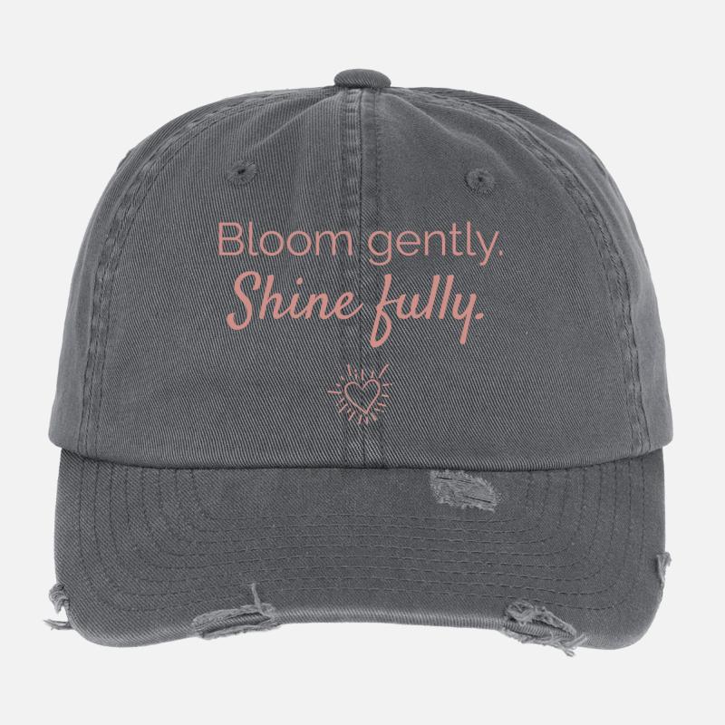 Blühe sanft - strahle kraftvoll Flexfit Vintage Destroyed Cap