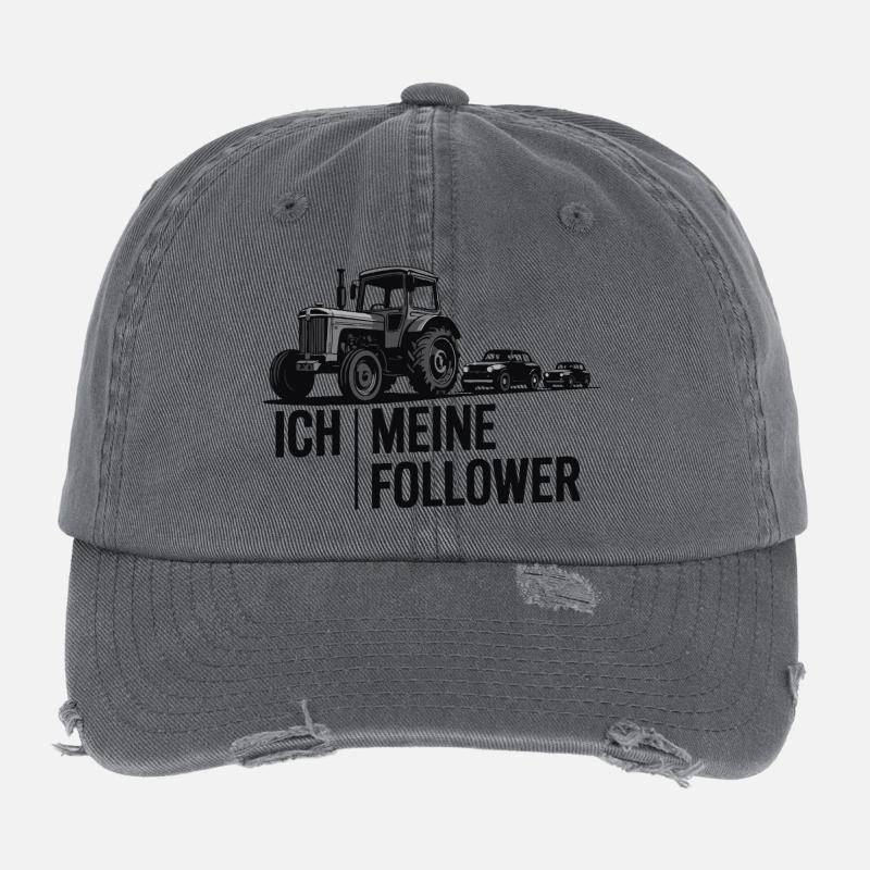 Moi et mes abonnés – Édition Traktor Casquette vintage effet usé Flexfit