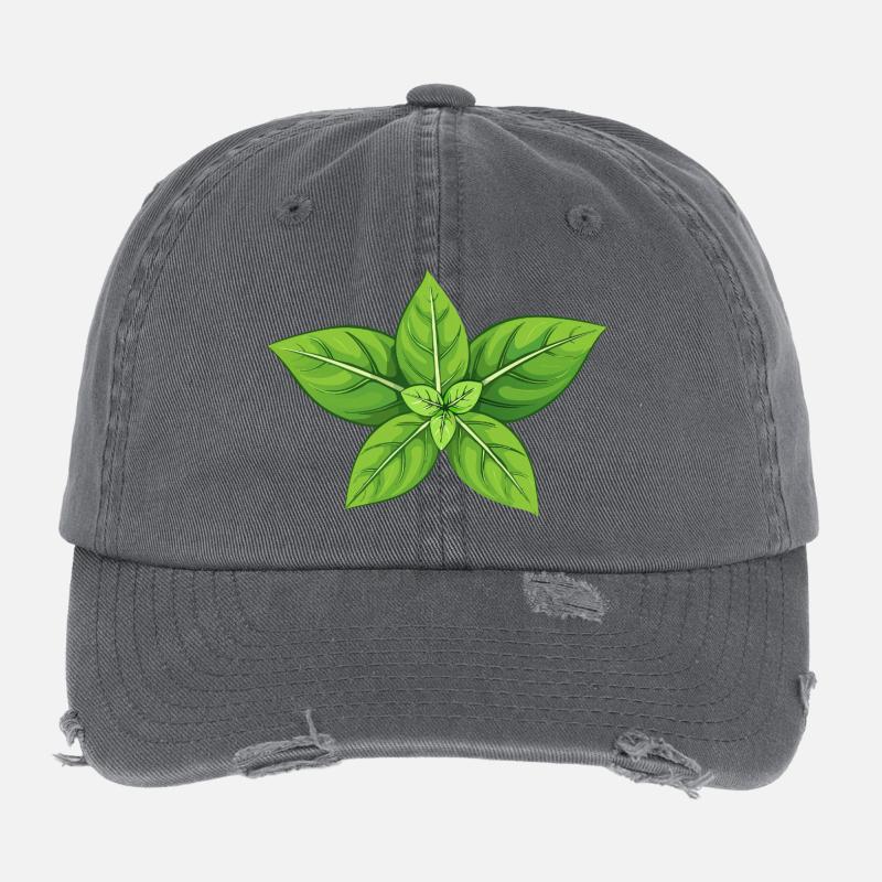 Basilic Casquette vintage effet usé Flexfit