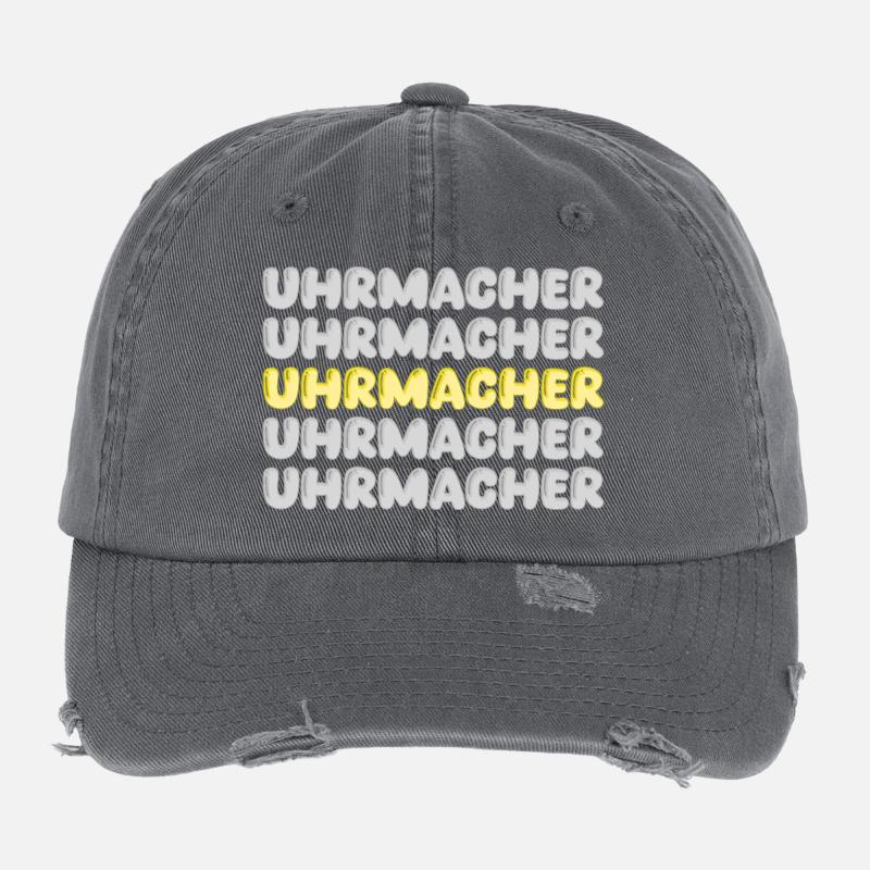 Gift for watchmakers Flexfit Vintage Destroyed Cap