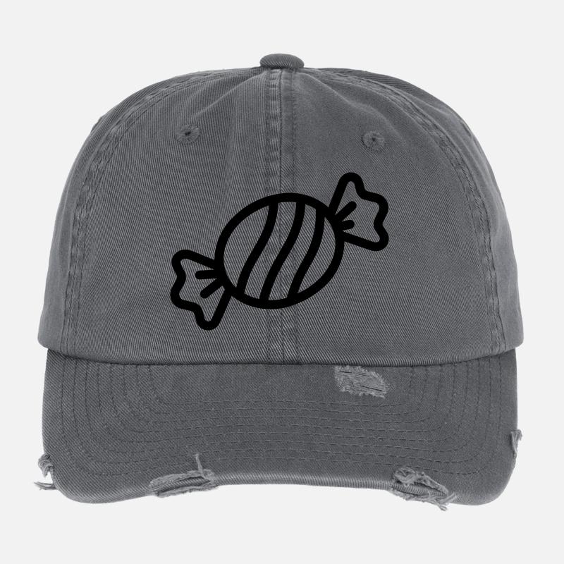 Süßigkeiten Flexfit Vintage Destroyed Cap