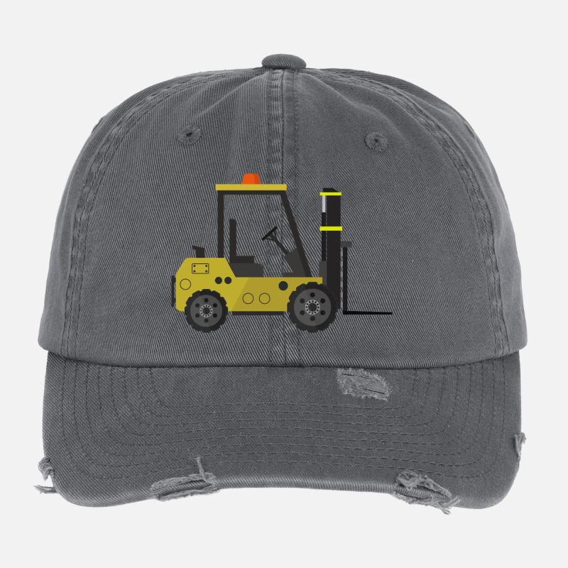 Forklift Flexfit Vintage Destroyed Cap