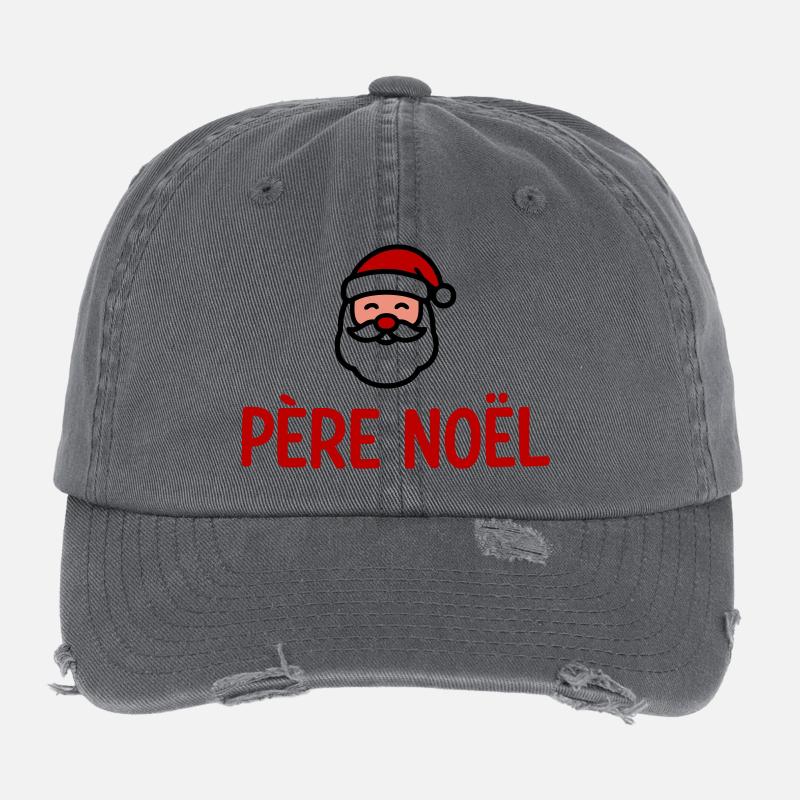 Santa Claus humor Flexfit Vintage Destroyed Cap