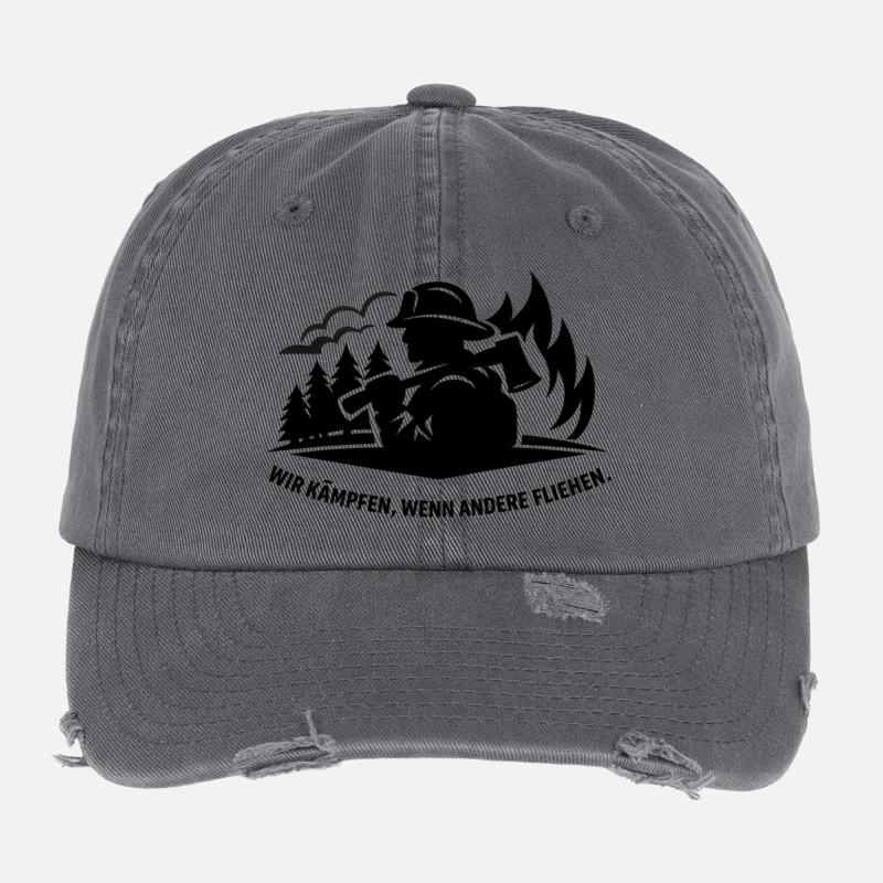 Incendie de forêt Casquette vintage effet usé Flexfit