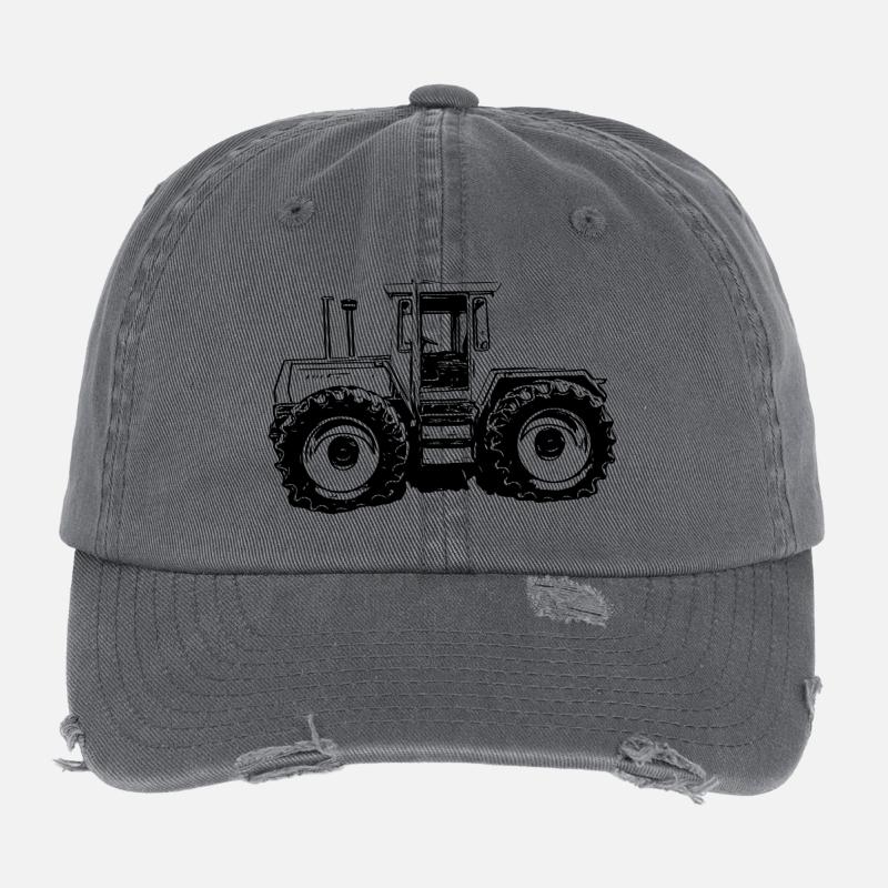 Rural Power Machine Flexfit Vintage Destroyed Cap