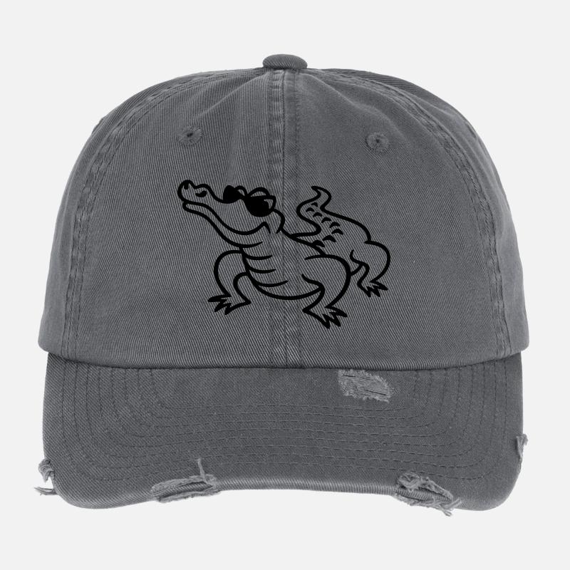 croco cool Casquette vintage effet usé Flexfit