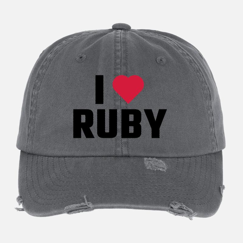 Ich liebe RUBIN Flexfit Vintage Destroyed Cap