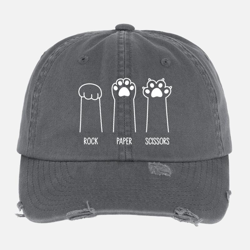 Rock Paper Scissors Flexfit Vintage Destroyed Cap