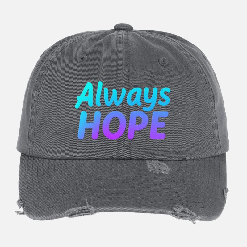 Immer Hoffnung Farbverlauf Flexfit Vintage Destroyed Cap