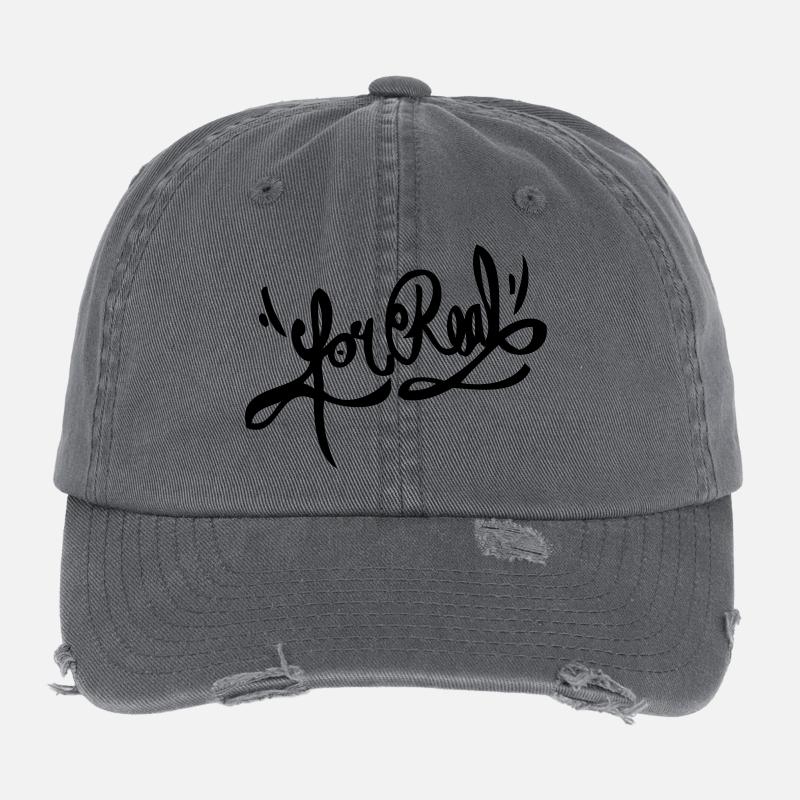 For Real Flexfit Vintage Destroyed Cap
