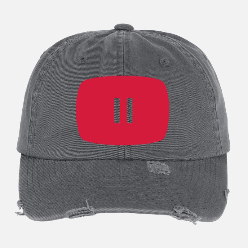 Pause button Flexfit Vintage Destroyed Cap