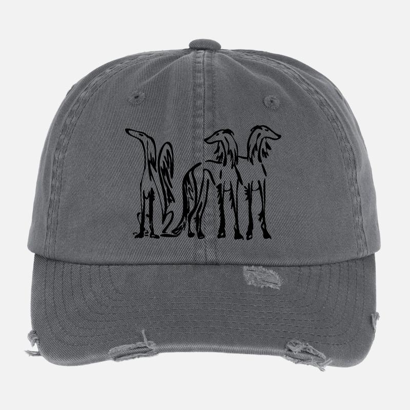 Saluki Trio Flexfit Vintage Destroyed Cap