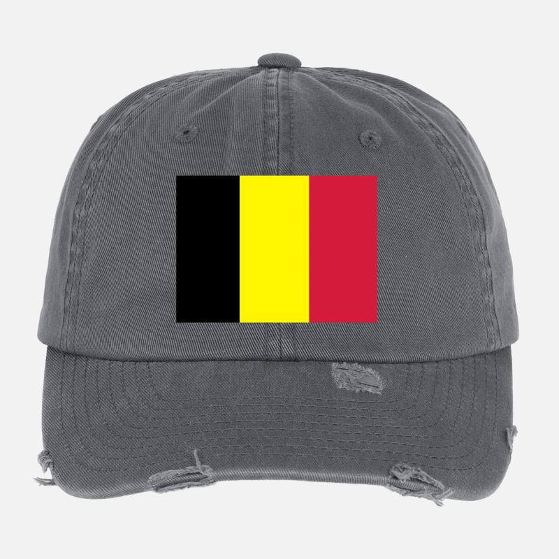 fahne belgien Flexfit Vintage Destroyed Cap