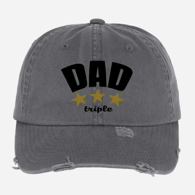 TRIPLE DAD Casquette vintage effet usé Flexfit