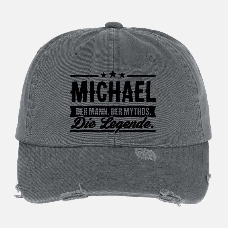 Mann Mythos Legende Michael Flexfit Vintage Destroyed Cap