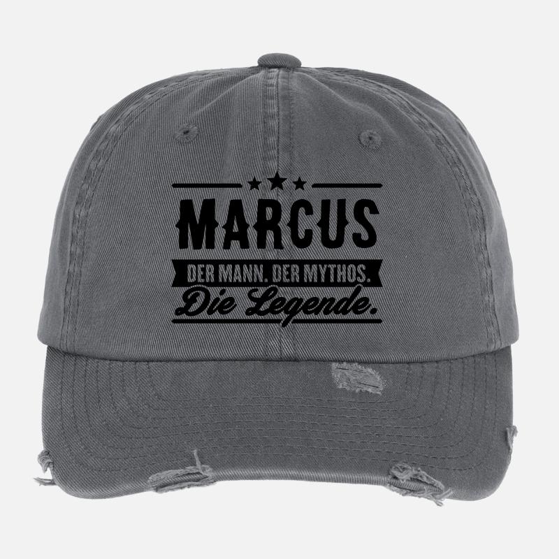 Mann Mythos Legende Marcus Flexfit Vintage Destroyed Cap