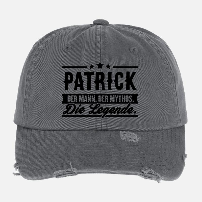 Man Myth Legend Patrick Casquette vintage effet usé Flexfit