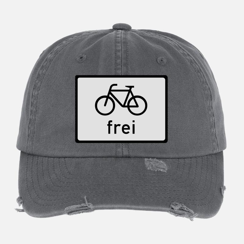 Fahrrad frei Flexfit Vintage Destroyed Cap