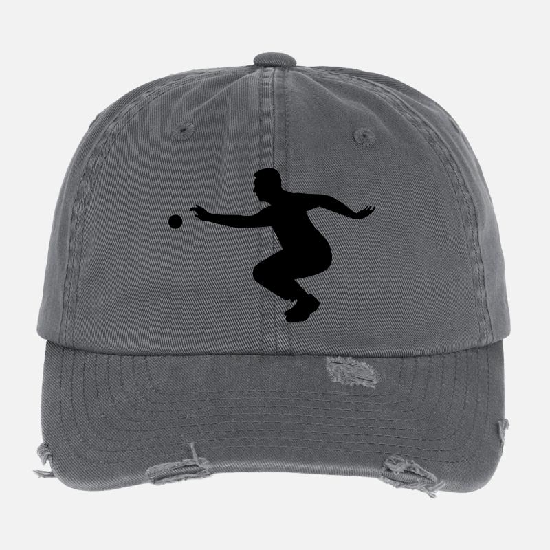 Pétanque Boccia Casquette vintage effet usé Flexfit