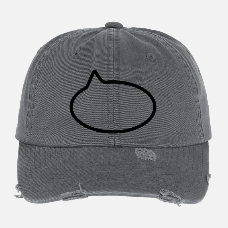 Balloon / / cartoon / / saying / / do statement Flexfit Vintage Destroyed Cap