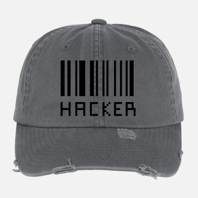 Hacker Casquette vintage effet usé Flexfit
