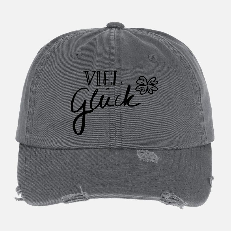Viel Glück Flexfit Vintage Destroyed Cap