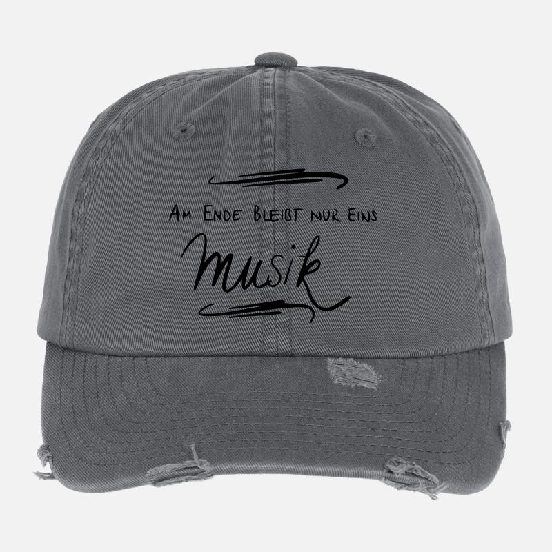 Am Ende bleibt nur eins Musik Flexfit Vintage Destroyed Cap