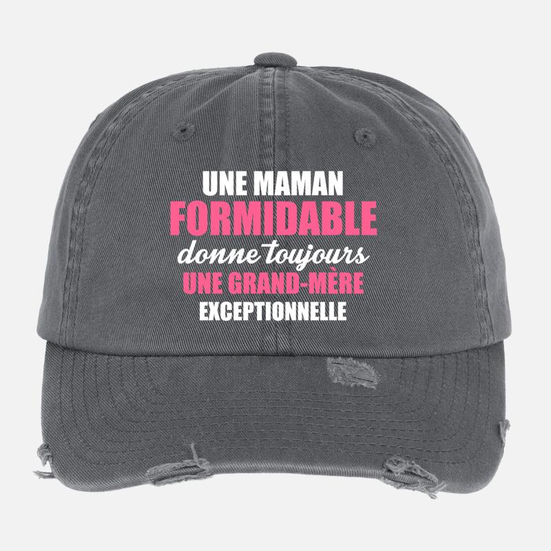 une grand mère exceptionnelle Flexfit Vintage Destroyed Cap