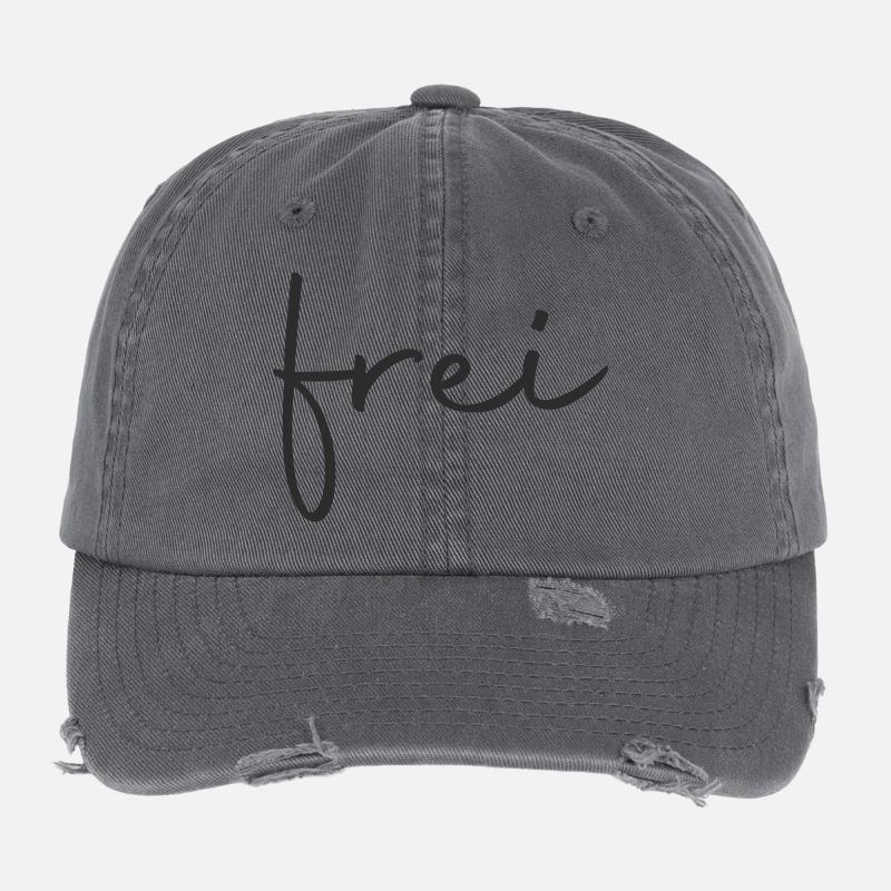 frei - frei sein Flexfit Vintage Destroyed Cap