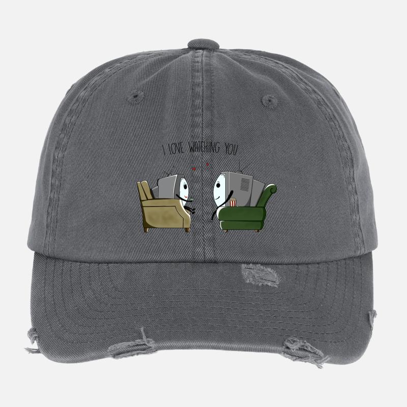 I love watching you Flexfit Vintage Destroyed Cap