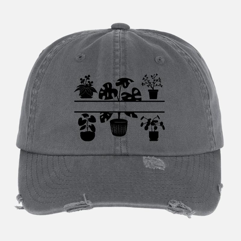 Zimmerpflanzen Flexfit Vintage Destroyed Cap