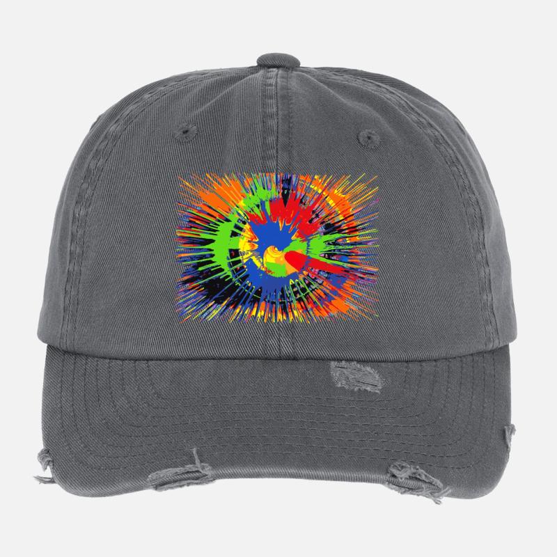 Des taches de couleur Casquette vintage effet usé Flexfit