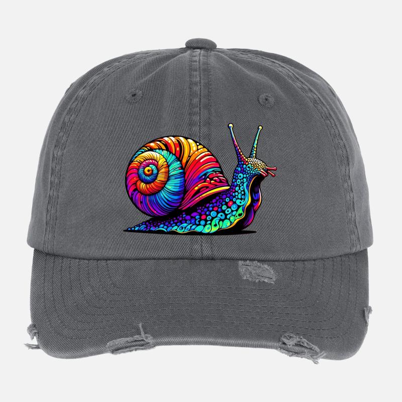 Snail Flexfit Vintage Destroyed Cap