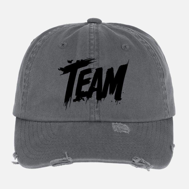 Team Group Flexfit Vintage Destroyed Cap