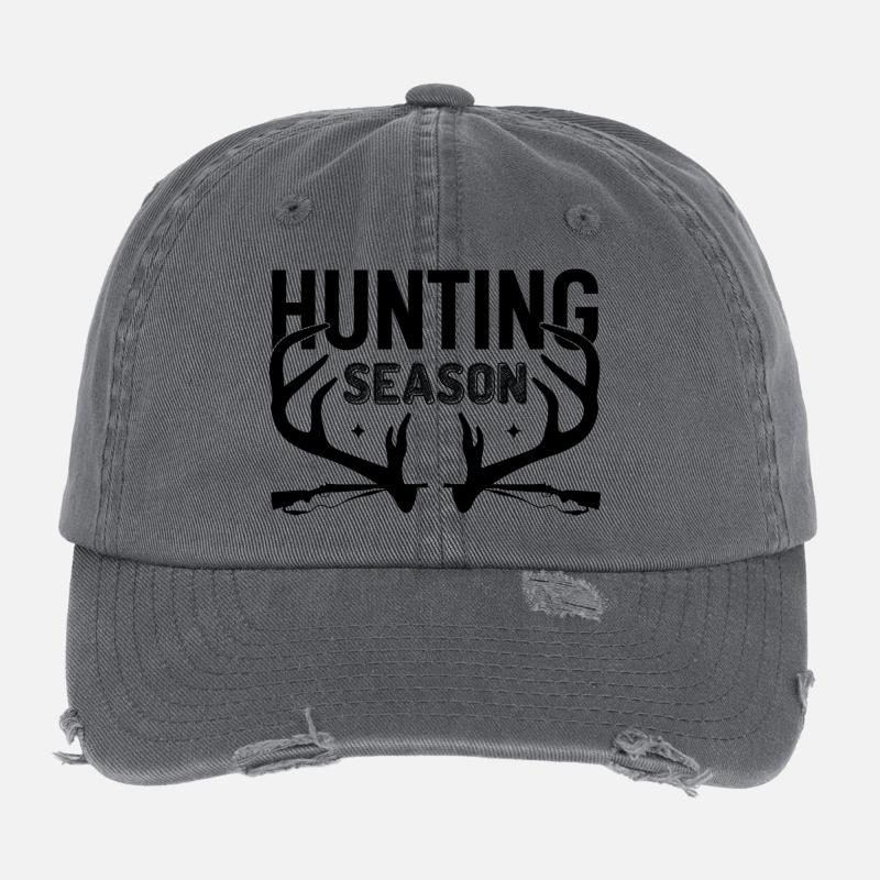 Saison de chasse Casquette vintage effet usé Flexfit