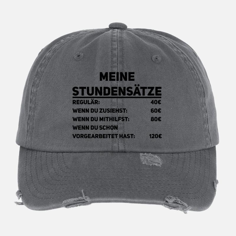 Handwerker Stundensätze Flexfit Vintage Destroyed Cap