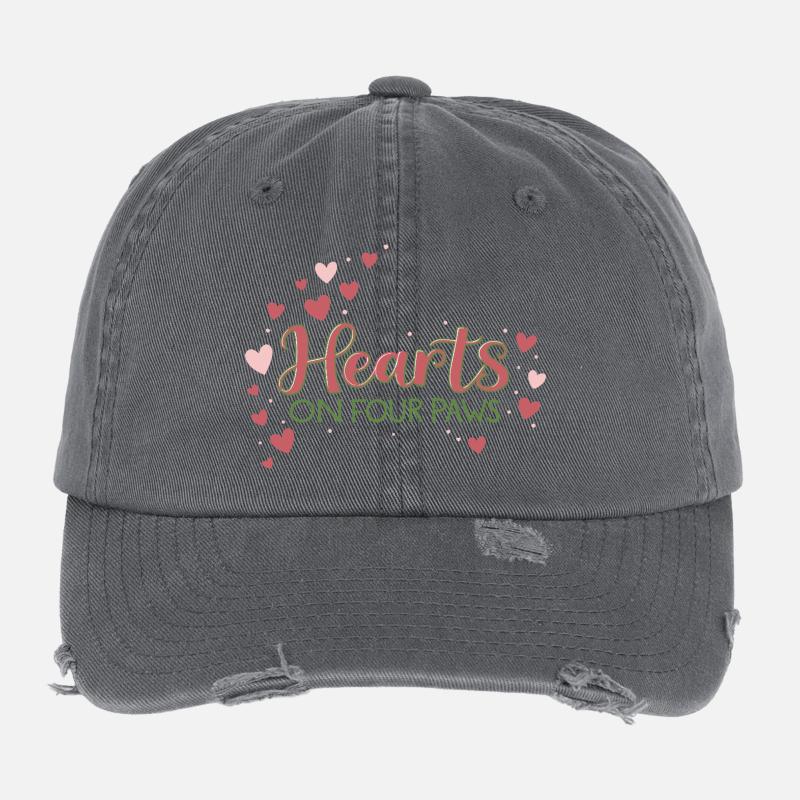 Liebe auf vier Pfoten Flexfit Vintage Destroyed Cap