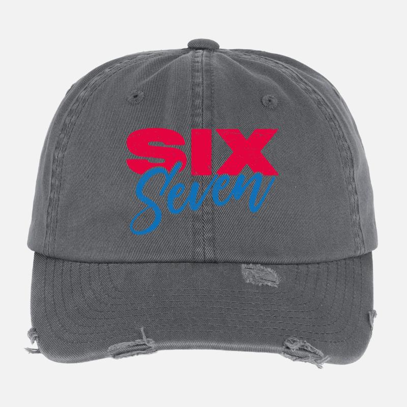 sechs sieben Flexfit Vintage Destroyed Cap