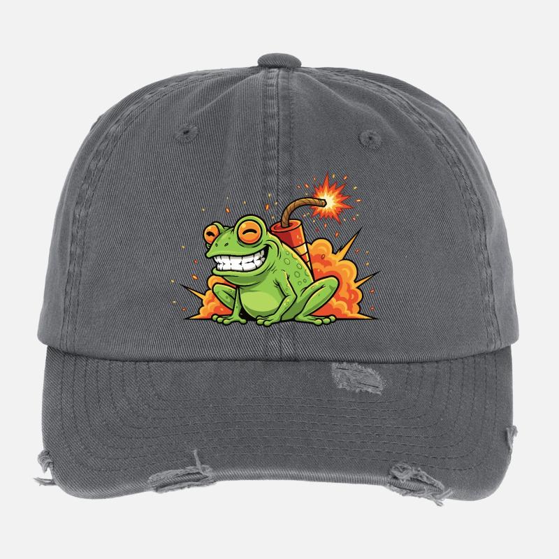 Firecracker Spark Fun Flexfit Vintage Destroyed Cap