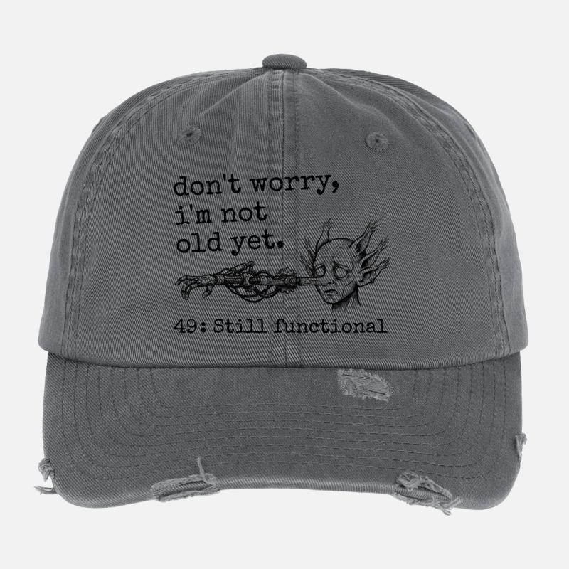49. Jubiläum – 49. Jubiläums-Humorgeschenk Flexfit Vintage Destroyed Cap