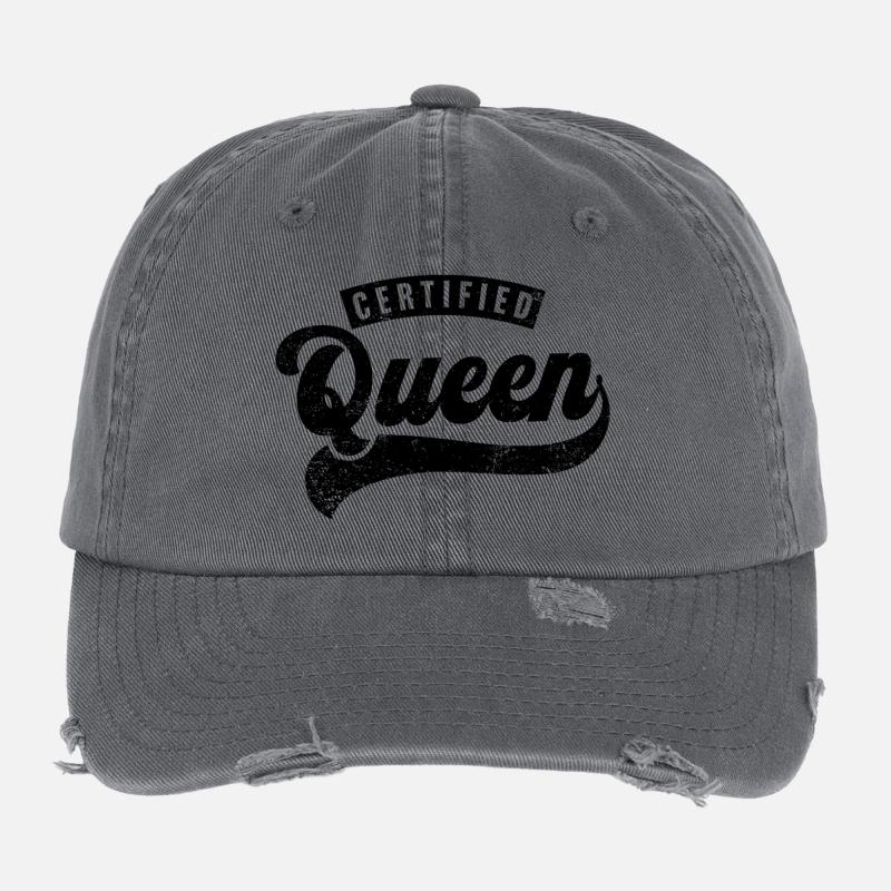 Zertifizierte Königin Flexfit Vintage Destroyed Cap