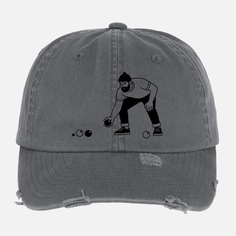 Bocce Casquette vintage effet usé Flexfit