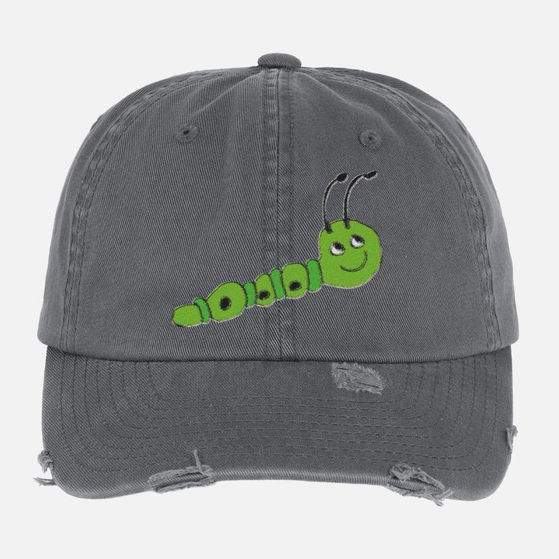 Caterpillar impressionism Flexfit Vintage Destroyed Cap