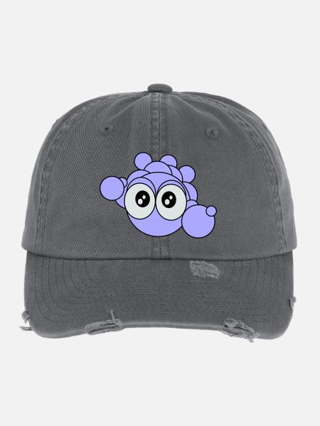 Bubbles - Flexfit Vintage Destroyed Cap - dark grey - Front