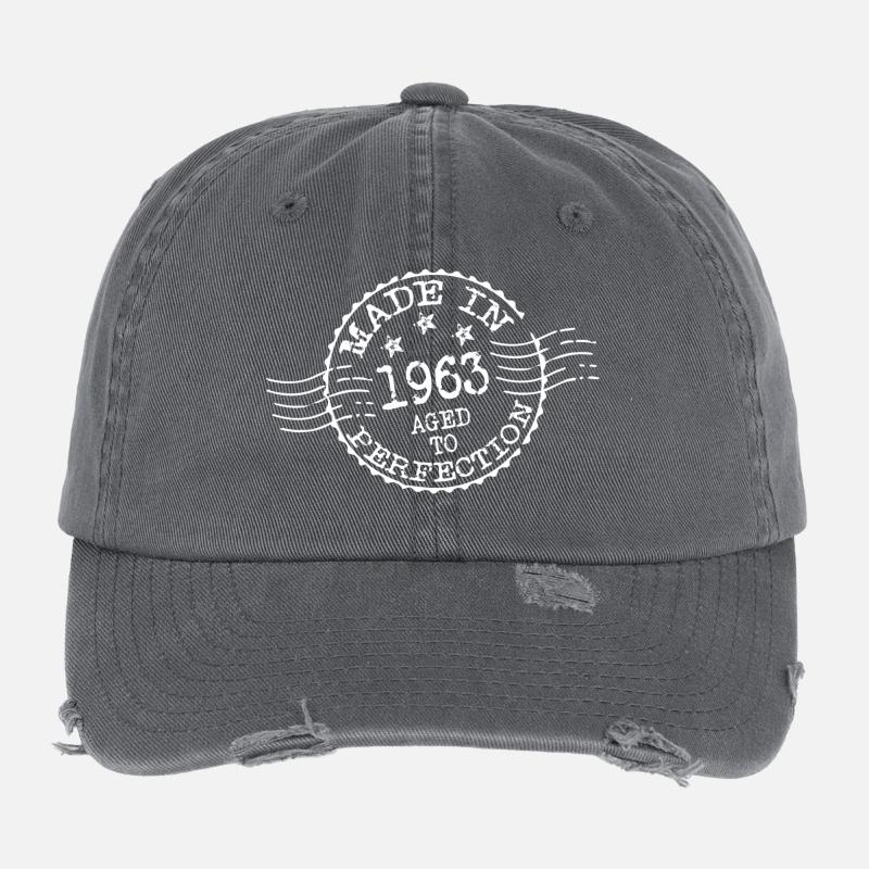 MADE IN 1963 Mûr à point Casquette vintage effet usé Flexfit