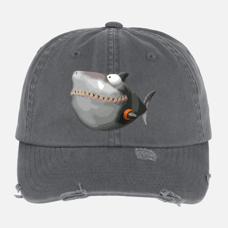 SharkMops Casquette vintage effet usé Flexfit