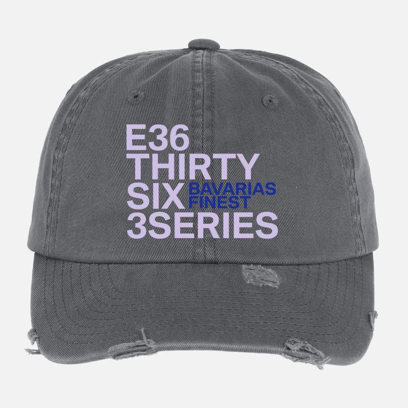 BMW E36 Series Flexfit Vintage Destroyed Cap