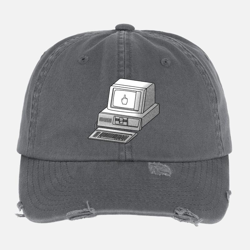 cyberpunk hackfleisch Flexfit Vintage Destroyed Cap