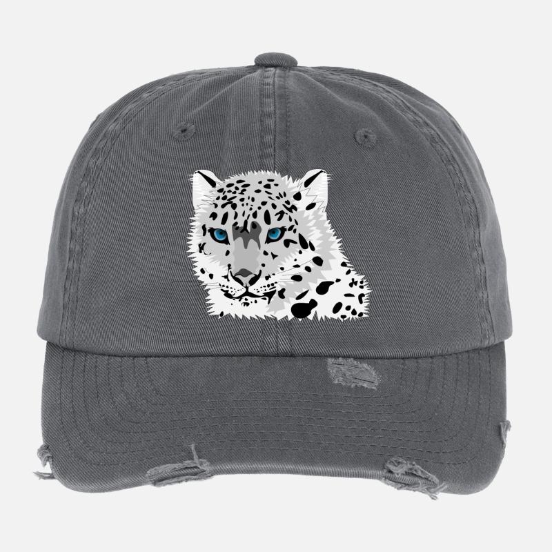 snow leopard Flexfit Vintage Destroyed Cap