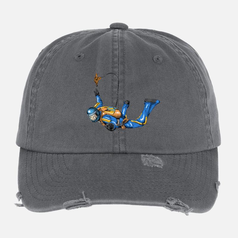 skydiver Flexfit Vintage Destroyed Cap